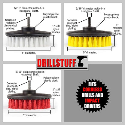 Cleaning Supplies - Drill Brush - Leather Cleaner - Shower Door - Upholstery - Carpet - Bathroom Accessories - Shower Cleaner - Bathtub - Tile - Outdoor - Scrub Brush - Garden - Bird Bath - Granite
