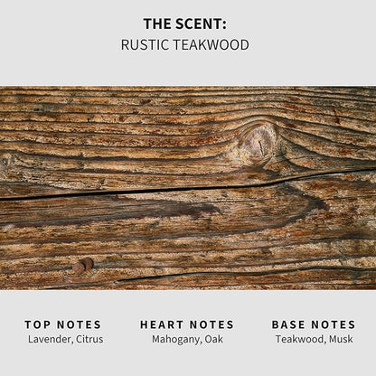 Lapew Rustic Teakwood Scented Mop Soap - Luxury Floor Cleaner Concentrate for Mopping Tile, Laminate, Vinyl & Hardwood | Streak-Free, Low-Foam | 36 oz
