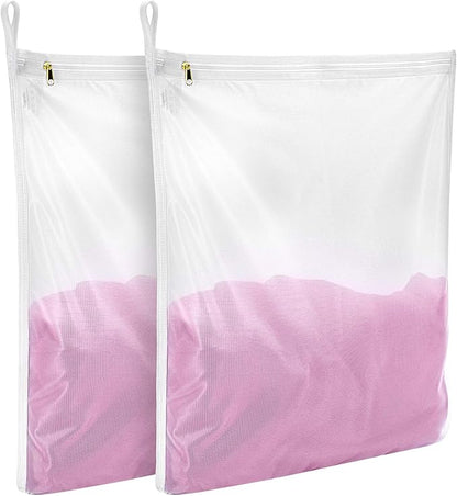 GOGOODA Delicates Laundry Bags, Fine Mesh Wash Bag for Lingerie, Underwear, Bra, Silk, Socks with Hanging Loop