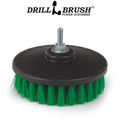 Construction Tools - Medium Scrub Brush - Threaded - 5/16 x 24 - fits Electric - Cordless - Air Pneumatic - Variable Speed - Dual Action - Orbital - Rotary - Buffer - Polisher – Machine