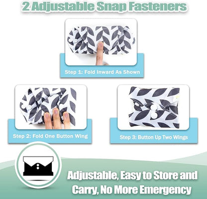 wegreeco Reusable Menstrual Pads - Reusable Sanitary Pads | Reusable Panty Liners | Soft Cloth Menstrual Pads - 6 Pack with 1 Cloth Mini Wet Bag (Large, Luxury)