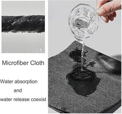 Thickened Magic Cleaning Cloth, Lint Free Cloth,Reusable Microfiber Cleaning Rag for Windows Glass, Windows, Cars, Machine Washable (5)