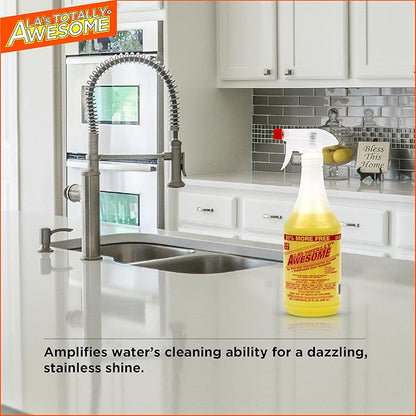 La's Totally Awesome All Purpose Cleaner Refill – 128oz (Pack of 2) Concentrated Multipurpose Cleaner & Heavy Duty Degreaser for Home, Kitchen, Bathroom, Floors, Spray Bottles & More