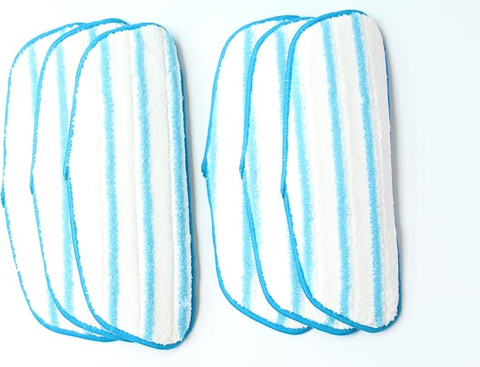 Reusable Wet Mop Pad Fit Dirt Devil Steam Mop, Replacement with AD51000, 6pk