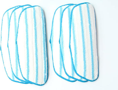 Reusable Wet Mop Pad Fit Dirt Devil Steam Mop, Replacement with AD51000, 6pk