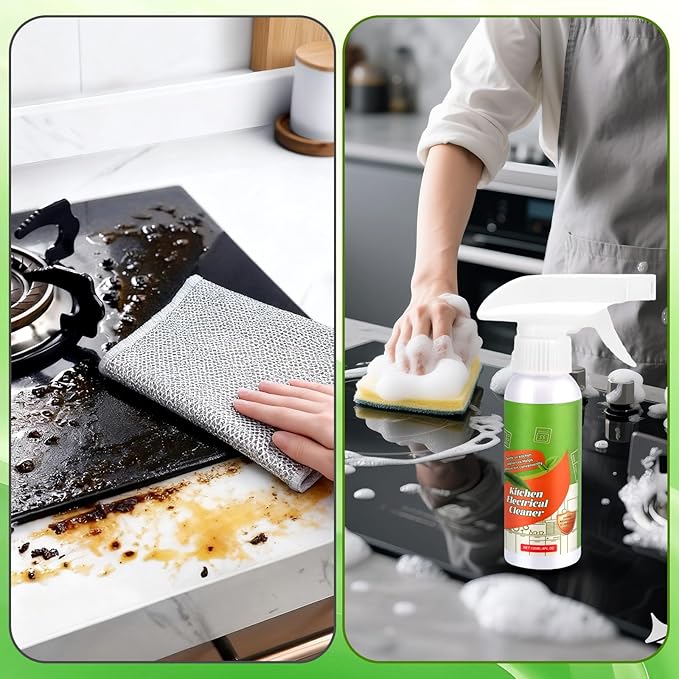 Electrolyzed Ion Kitchen Cleaner Spray - 4.05oz Fly Natural Formula for Household Appliances, Effective Cleaner for Oven, Stove, Range Hood & More (1 Pack)