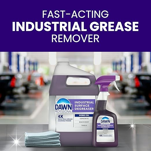 Dawn PRO Industrial Surface Degreaser, Bulk Foaming Spray Refills for Cleaning Grease Buildup in Commercial Kitchens, 1 gal (Case of 3)