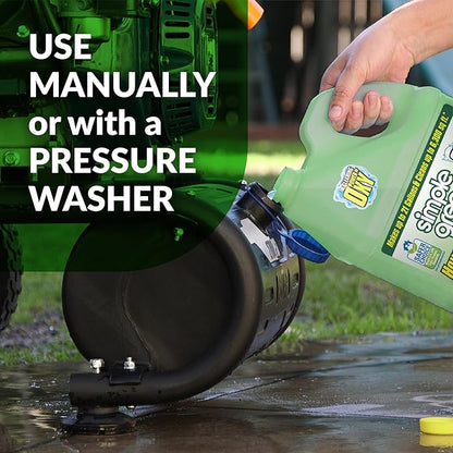 Oxy Solve House and Siding Pressure Washer Cleaner - Removes Stains from Mold & Mildew on Vinyl, Aluminum, Wood, Brick, Stucco - Concentrate 1 Gal.