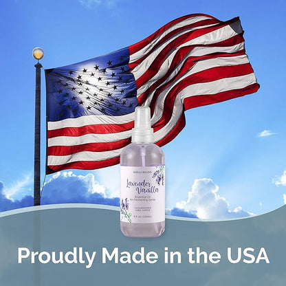 SMELLS BEGONE Essential Oil Air Freshener Spray - Odor Eliminator - 2 Pack - 8 Ounce (Lavender Vanilla)