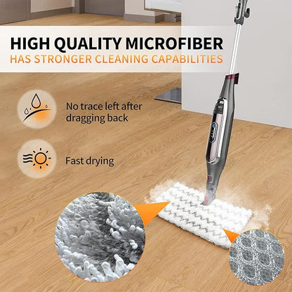 5Pcs steam mop pad for Shark Lift-Away pro Genius steam mop Replacement Pads S3973, S3973D, S3972,S3972BRN, S5002Q, S6002Contactless dust-Proof Grip Washable Replacement mop Pads (5Pcs)
