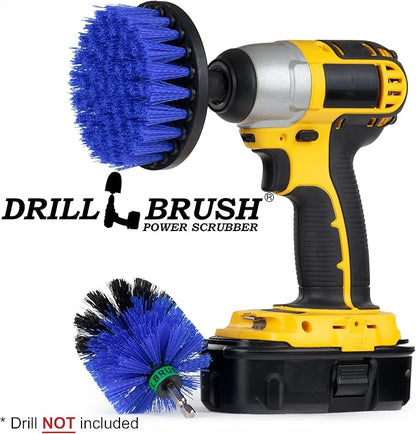 Aquatic Cleaning Supplies - Drill Powered Boat Cleaning Brushes - Boat Scrubbing Accessories - Hull Cleaner Brush Set - Barnacles Busting Brush Tool - Fish Tank Scrubbing Set - Pool Cleaning Brush Set