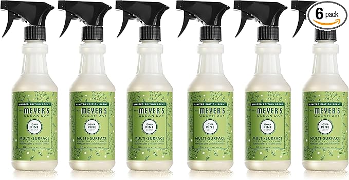Mrs. MEYER'S CLEAN DAY Multi-Surface Cleaner Spray,Cruelty Free Formula,Iowa Pine,16 fl. Oz,(Pack of 6)