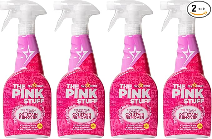 Stardrops - The Pink Stuff - The Miracle Laundry Oxi Stain Remover Spray 2-Pack Bundle (2 Laundry Stain Remover), (Pack of 2)