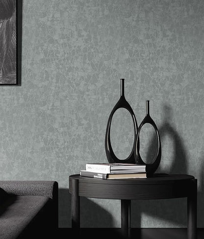Yasinet Peel and Stick Wallpaper Removable Wallpaper Modern Grey-Green Embossed Thicken Self Adhesive Textured Contact Paper for Cabinets Walls Waterproof Vinyl Roll 393.7"x 15.7"