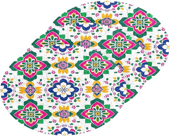 Mexican Talavera Kitchen Scrub Sponges, Pop-up Kitchen Cleaning Sponges Reusable Dish Washing Sponges for Bathroom Household Cleaning 3 Pack - Non Scratch Scrubber