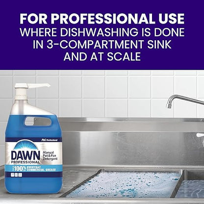 Dawn Professional Pot and Pan Detergent, Regular Scent, 3.8l (Case of 4)