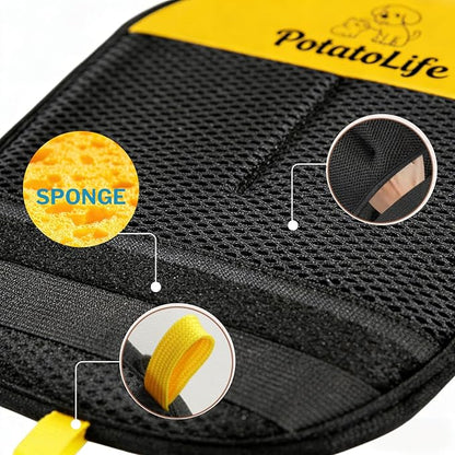 PotatoLife Pet Hair Removal Glove Upgraded Reusable Electrostatic Washable Fur Remover for Dogs Cats, Grooming Mitt for Couch, Sofa, Furniture, Carpet, Clothing and Car Seat, Large, 1PCS