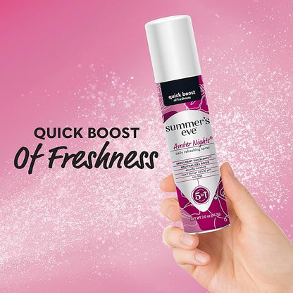 Summer's Eve Feminine Spray, Amber Nights | Daily Refreshing | 2 oz | Pack of 2