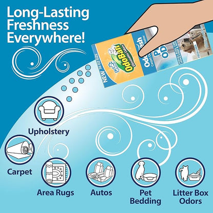 OdoBan OdoFresh Carpet and Room Deodorizer Powder for Home Smells and Odors Including Smoke, Pet Urine, Dogs, and Cat Litter, Made in the USA, Fresh Linen Scent, 36 Ounces, Pack of 6
