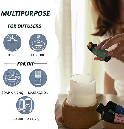 Folkulture Sleep Essential Oils Set for Diffuser | Set of 3 Aromatherapy Oils for Relaxation & Bedtime | Lavender, Eucalyptus & Rosemary | Calm Home Fragrance & Self-Care Gift