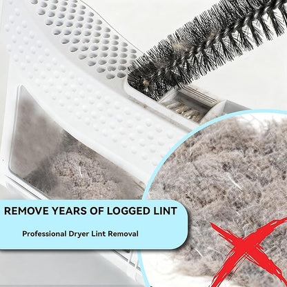 Washing Machine Cleaning Brush,Dryer Vent Cleaner Kit,Crevice Brush for Bathroom, Shower & Kitchen - Scrub Brushes with Long Handle,Household Cleaning Tools Tile, Bathtub, Sink, Grout Cleaning Brushes
