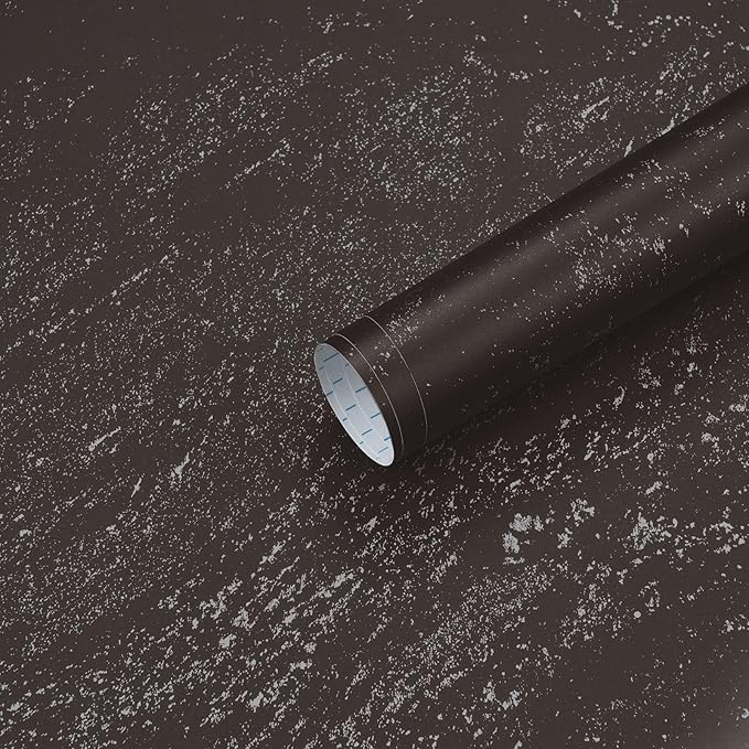 Dimoon 15.7"x78.7"Wall Paper Peel and Stick Modern Gray and Silver Contact Paper Removable Self-Adhesive Stick on Wallpaper Waterproof Countertops Wallpaper for Kitchen Bathroom Vinyl Roll