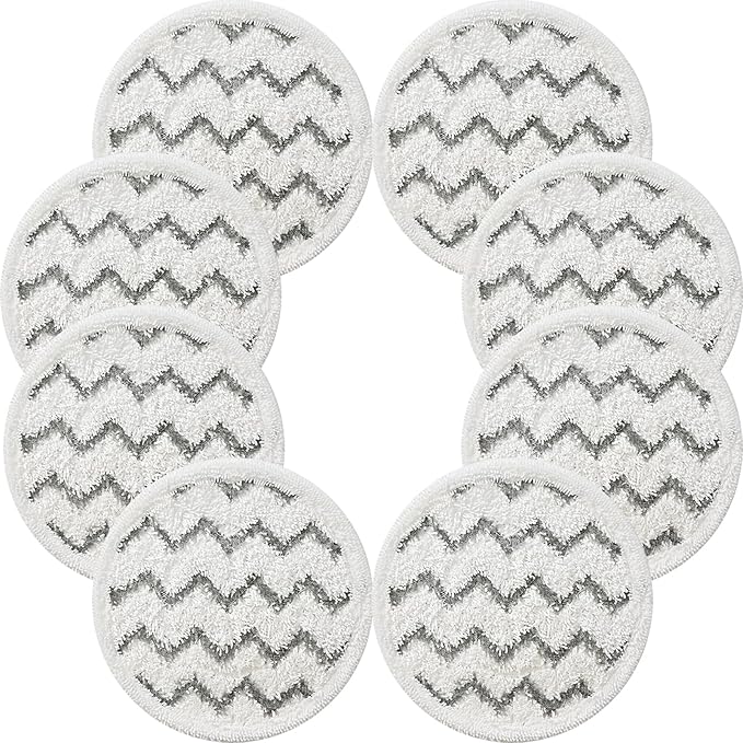 Eifrthe 3897a Rotating Mop Pads for Bissell Spin-Wave SmartSteam Scrubbing Steam Mop 3897A 3712 3712W, Model No 1641112,8 Pack
