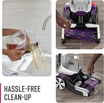 Hoover SmartWash Pet Automatic Carpet Cleaner with Spot Chaser Stain Remover Wand, FH53000PC + Hoover Everyday Solution, Deep Cleaning Carpet Shampoo, 128 oz Formula, AH30932