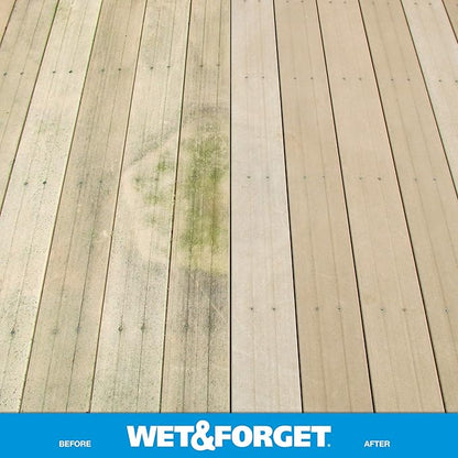 Wet & Forget Moss, Mold, Mildew, & Algae Stain Remover Multi-Surface Outdoor Cleaner Concentrate, Original, 128 Fluid Ounces