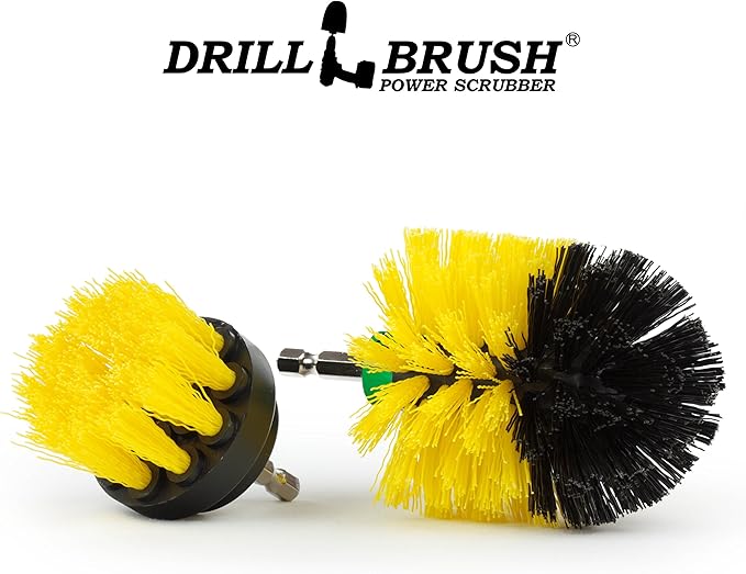 Bathroom Accessories Essentials - Cleaning Supplies - Scrub Brush - Shower Cleaner Brush - Shower Door Scrubber - Bathtub Cleaning Kit - Bath Mat Brush - Bathroom Tile Brush - Grout Cleaning Scrubber