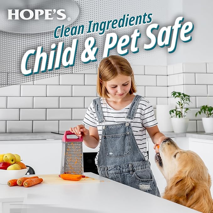 HOPE'S Perfect Quartz Countertop Cleaner, No Hazy Residue, Streak-Free, Safe on Food Contact Surfaces, Fragrance-Free, Sunscreen-Free, Counter Cleaner for All Brands of Quartz, 23 Fl Oz, Pack of 12