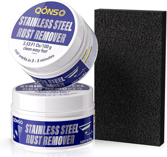 Stainless Steel Rust & Stain Remover – Helps Reduce Rust Stains, Restore Shine & Clean Appliances, Grills, Sinks, Tools & Commercial Equipment – 3.5 oz