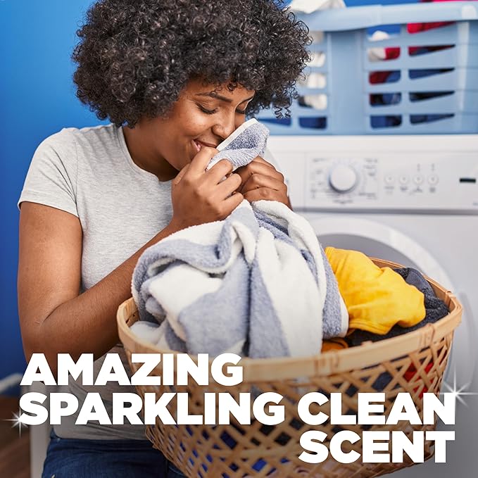 ARM & HAMMER Deep Clean Stain Formula Laundry Detergent Power Paks, Sparkling Clean Scent, 32 Count, 32 Loads