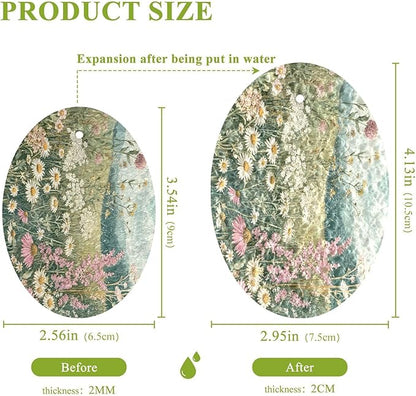 Herbal Wildflower Kitchen Scrub Sponges, Pop-up Kitchen Cleaning Sponges Reusable Dish Washing Sponges for Bathroom Household Cleaning 3 Pack - Non Scratch Scrubber