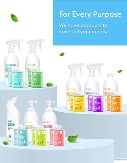DUTYBOX Bathroom 6 Capsule Packs - Cleaner Capsule Pack, Cleaning Supplies for Bathtub, Shower, Toilet, Faucet, Tile Floor, Capsule Packs for Spray Bottle Solution