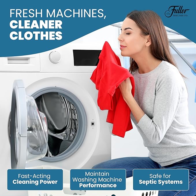 Fuller Washing Machine Cleaner Tablets – Washer Cleaner for Front Load, Top Load - Removes Odor, Dirt, Grime, Lavender Scent, Septic Safe (Pack of 2)