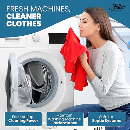 Fuller Washing Machine Cleaner Tablets – Washer Cleaner for Front Load, Top Load - Removes Odor, Dirt, Grime, Lavender Scent, Septic Safe (Pack of 2)