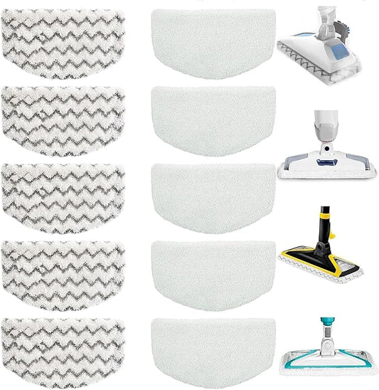 1940A Steam Mop Pads Washable for Bissell Powerfresh Replacement Steam Cleaner Pads for 1806 19404 1440 1544 2075A 2685A 19402 19408 1940f 1940q 1940t B0006 B0017 Microfiber Hard Floor Cleaning