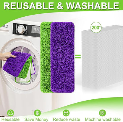 Aifacay Reusable Mop Pads for Swiffer PowerMop, 6 Pack Microfiber Pads Refills for 13''-15'' Spray Mop Washable and Machine Replacement Heads Wet Dry Mops Wood Floor Pads, Upgrade Designed for Pets