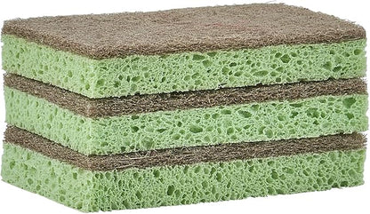 Superio Non-Scratch Cellulose Sponge (3-Pack) (Green)
