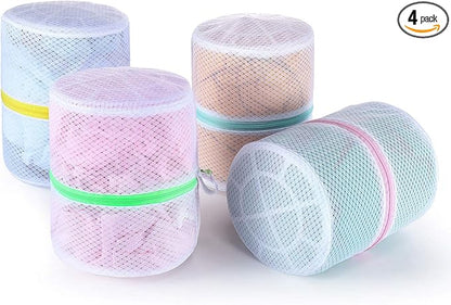 GOGOODA Mesh Laundry Bags, Delicates Washing Bags for Sweater Blouse Hosiery Bras Premium Wash Bags for Travel Storage Organization (4 Set)