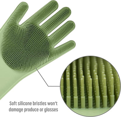 Goodful Silicone Kitchen Rubber Gloves, Oversized, Reusable, Waterproof