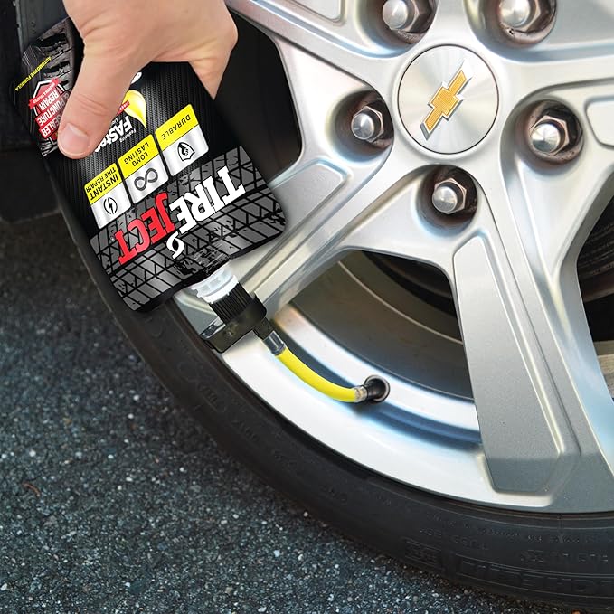 TireJect Automotive Sedan/Crossover/Truck 2-in-1 Tire Sealant & Bead Sealer Kit for tire repair of leaks and punctures