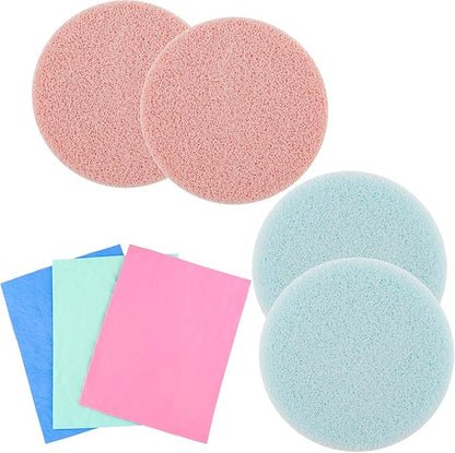BAOFALI 7 Pcs/Set Stamp Shammy Scrubber,Stamp Cleaning Sponge,Ink Removing Tool for Applicable to Stamp Cleaning Cloth Stamps Rubber Stamps,Stamp Positioners and Craft Supplies Tool