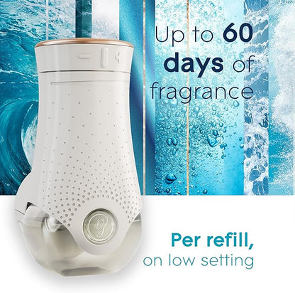 Glade PlugIns Refills Air Freshener, Scented and Essential Oils for Home and Bathroom, Aqua Waves, 2.01 Oz, 3 Count