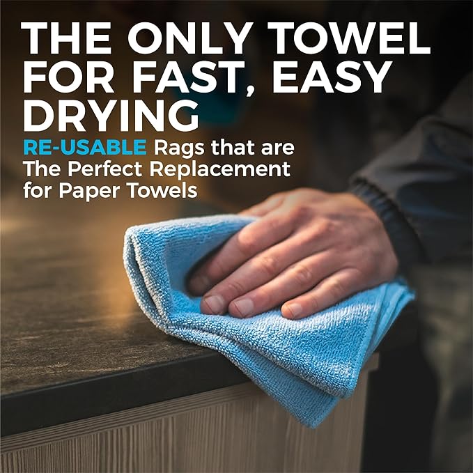 The Rag Company - All-Purpose Microfiber Terry Cleaning Towels - Commercial Grade, Highly Absorbent, Lint-Free, Streak-Free, Kitchens, Bathrooms, Offices, 300gsm, 16in x 16in, Pink (12-Pack)