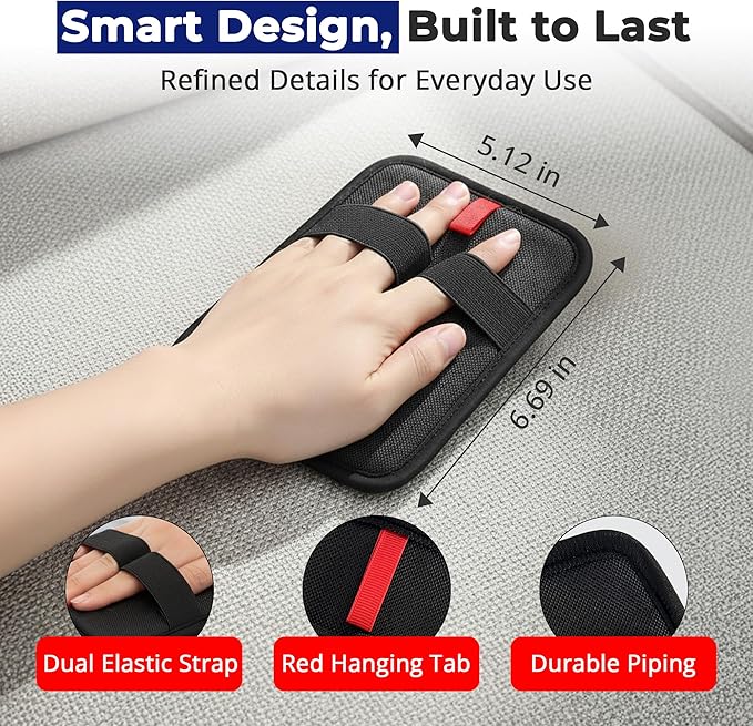 Electrostatic pet Hair Removal Glove, Reusable the Magic Brush pet Hair Remover, pet Glove Set for Furniture, Clothing, Car Seats, Reusable 2-in-1 Design, 1 Pack