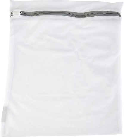 Laundry 360 Large Mesh Wash Bag | Laundry | Washing Machine | Zipper Closure | Prevents Pulling and Tearing | Clothes | Garments | Delicates | Socks | White
