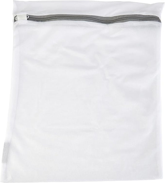 Laundry 360 Large Mesh Wash Bag | Laundry | Washing Machine | Zipper Closure | Prevents Pulling and Tearing | Clothes | Garments | Delicates | Socks | White