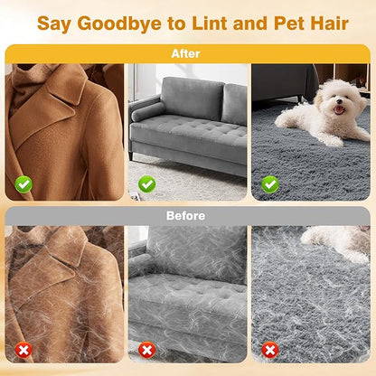 2Pcs Pet Hair Removal Gloves for Cats and Dogs.Reusable electrostatic pet Hair Removal Gloves.Pet Hair Removal Tool Suitable for Sofas, Bed Sheets, Clothing, and car Seats.Hair Remover Glove